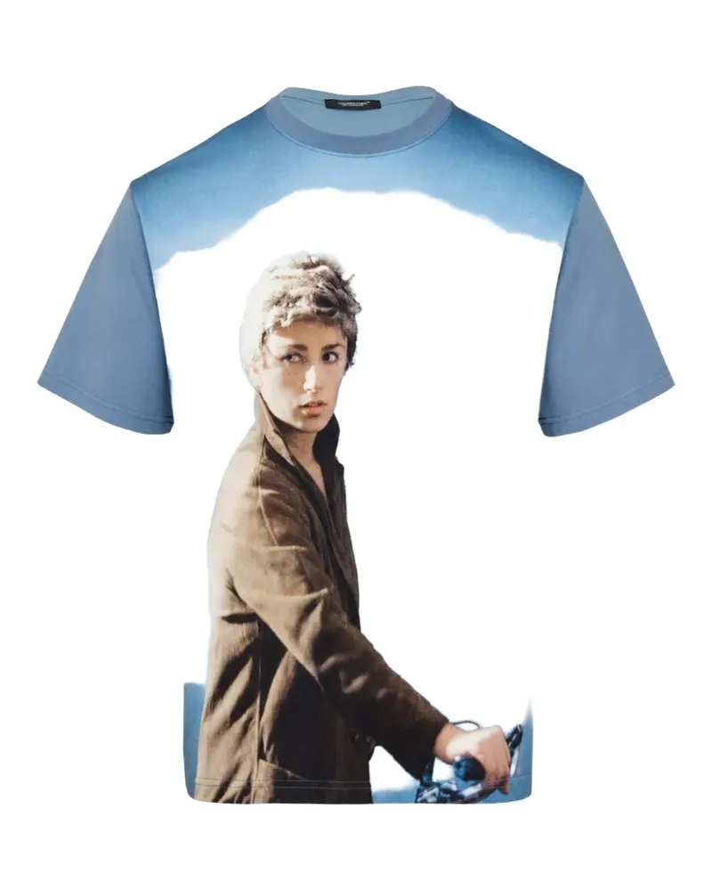 Undercover Cindy Sherman graphic-print T-shirt - Blau Blau