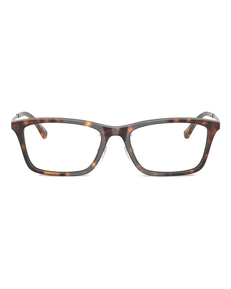 Emporio Armani Brille mit eckigem Gestell - Braun Braun