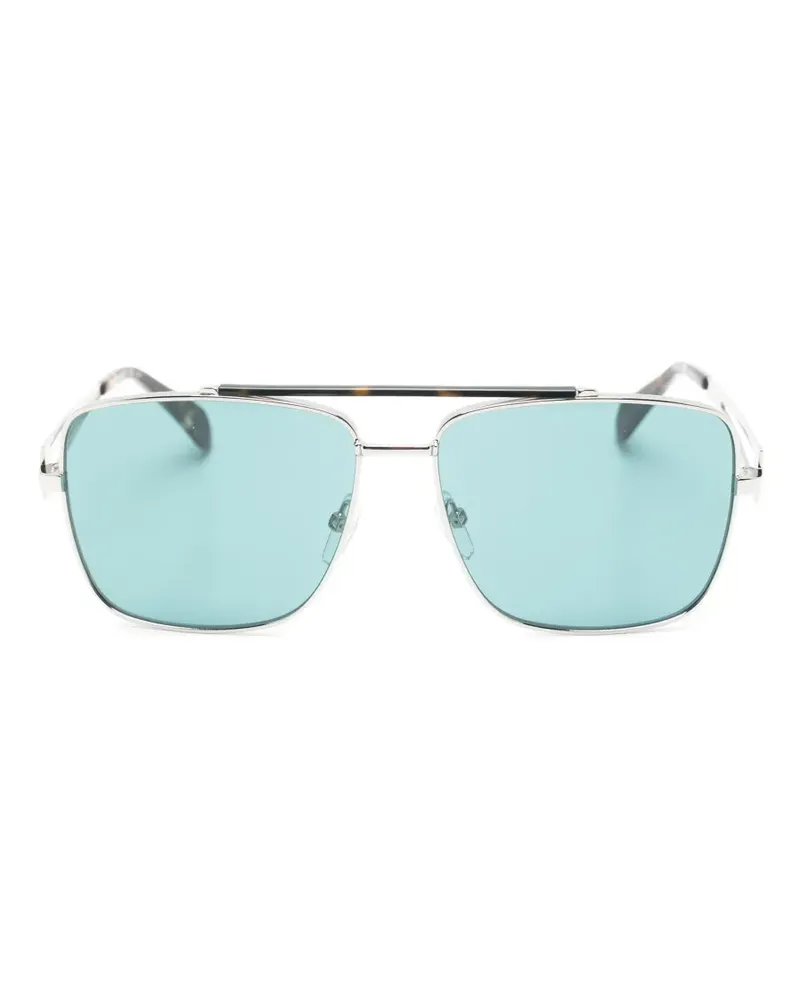 Moschino geometric-frame sunglasses - Silber Silber