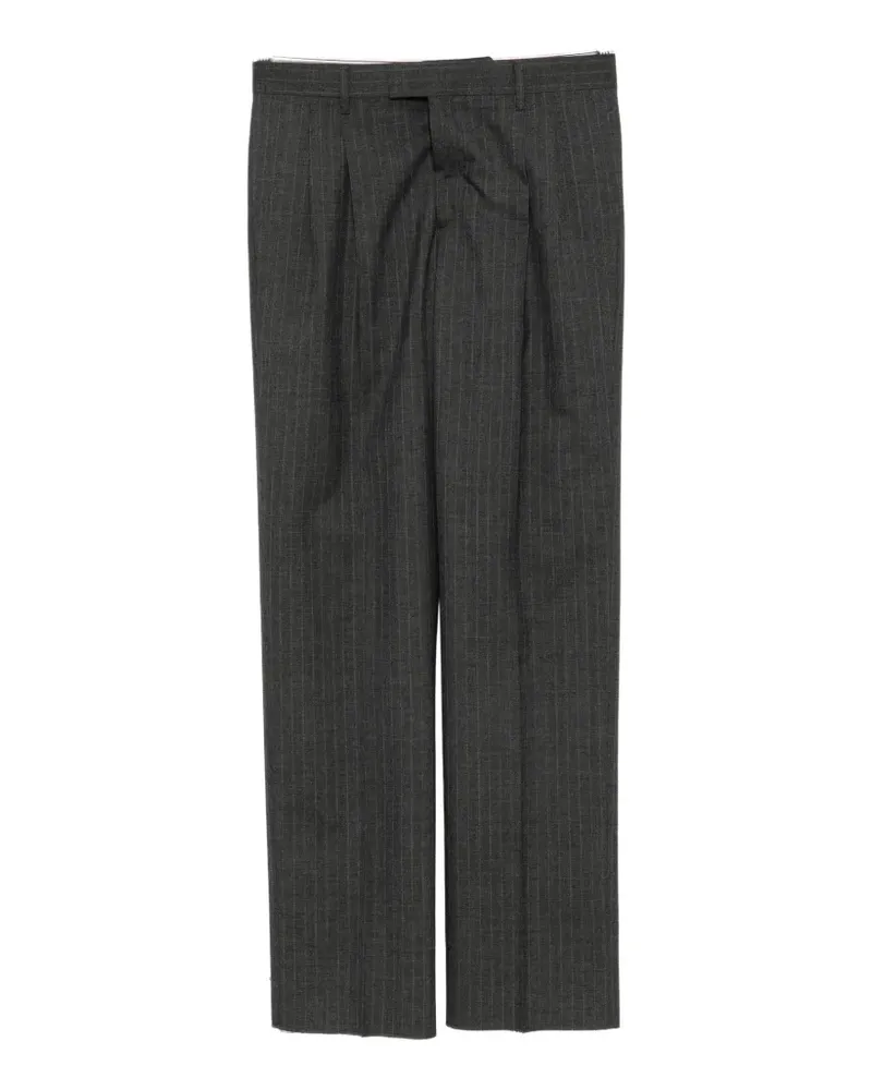 LARDINI pinstripe pleated-design trousers - Grau Grau