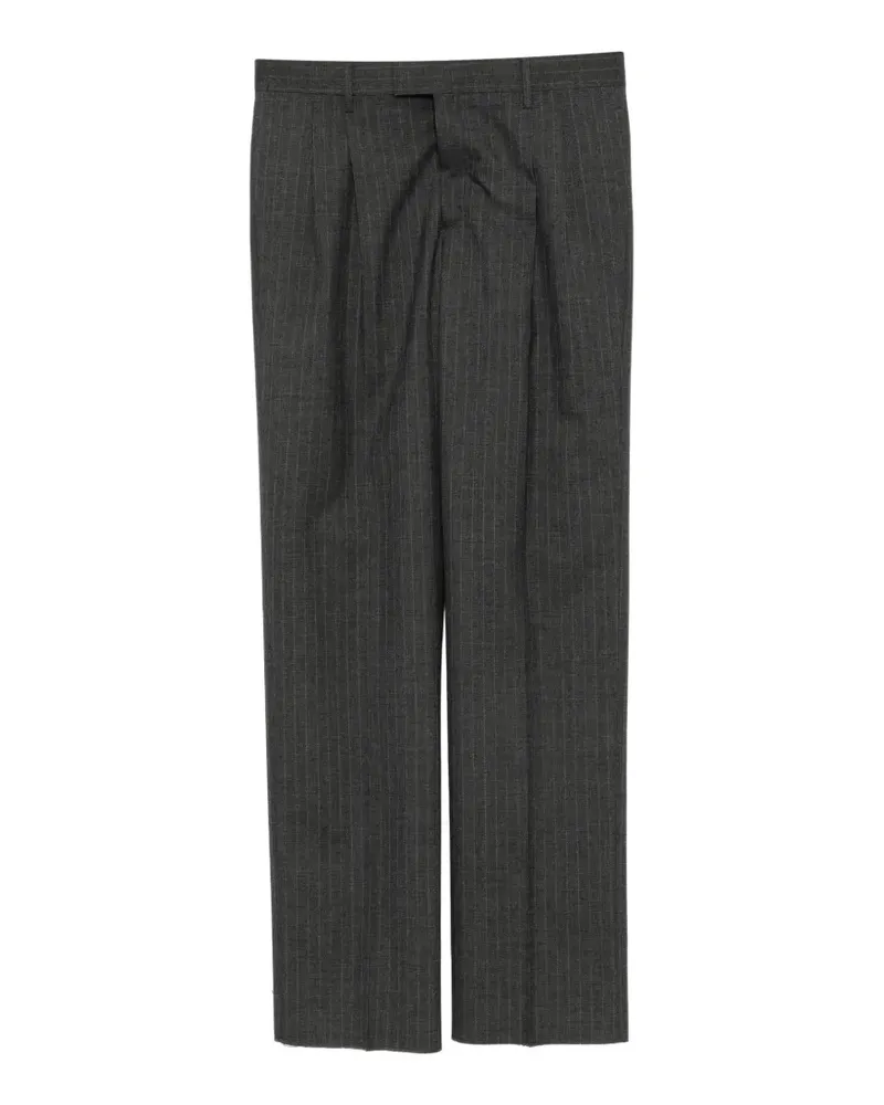 LARDINI Bundfaltenhose mit Nadelstreifen - Grau Grau