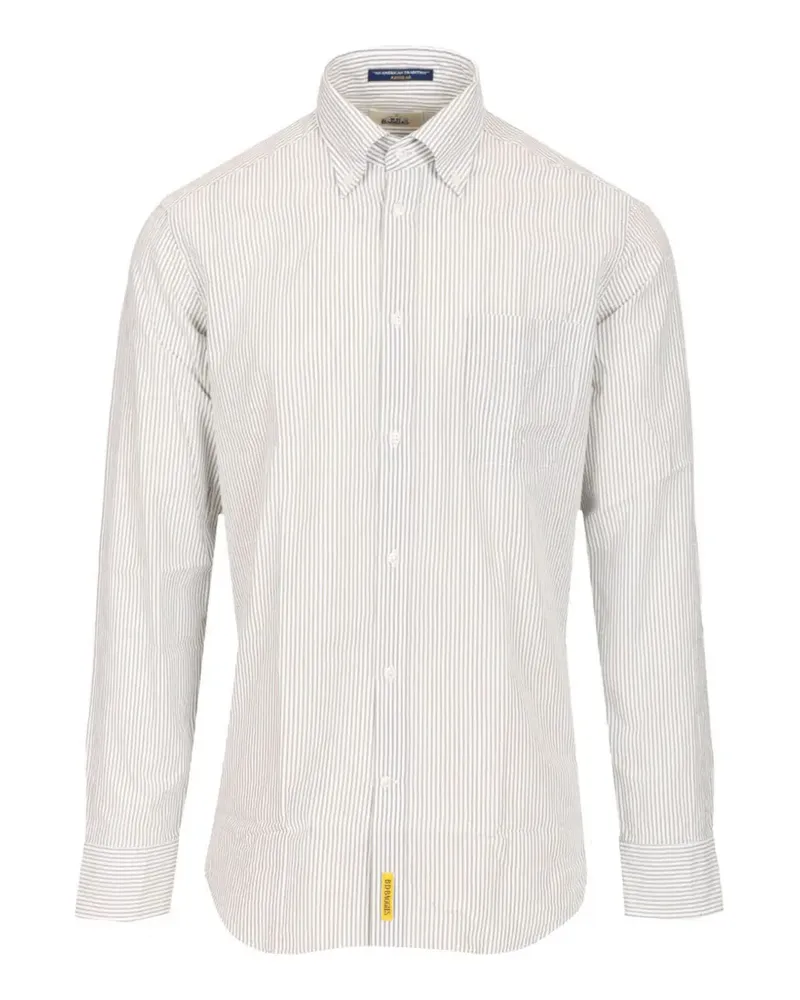 B.D. Baggies Bradford striped-cotton shirt - Weiß Weiß