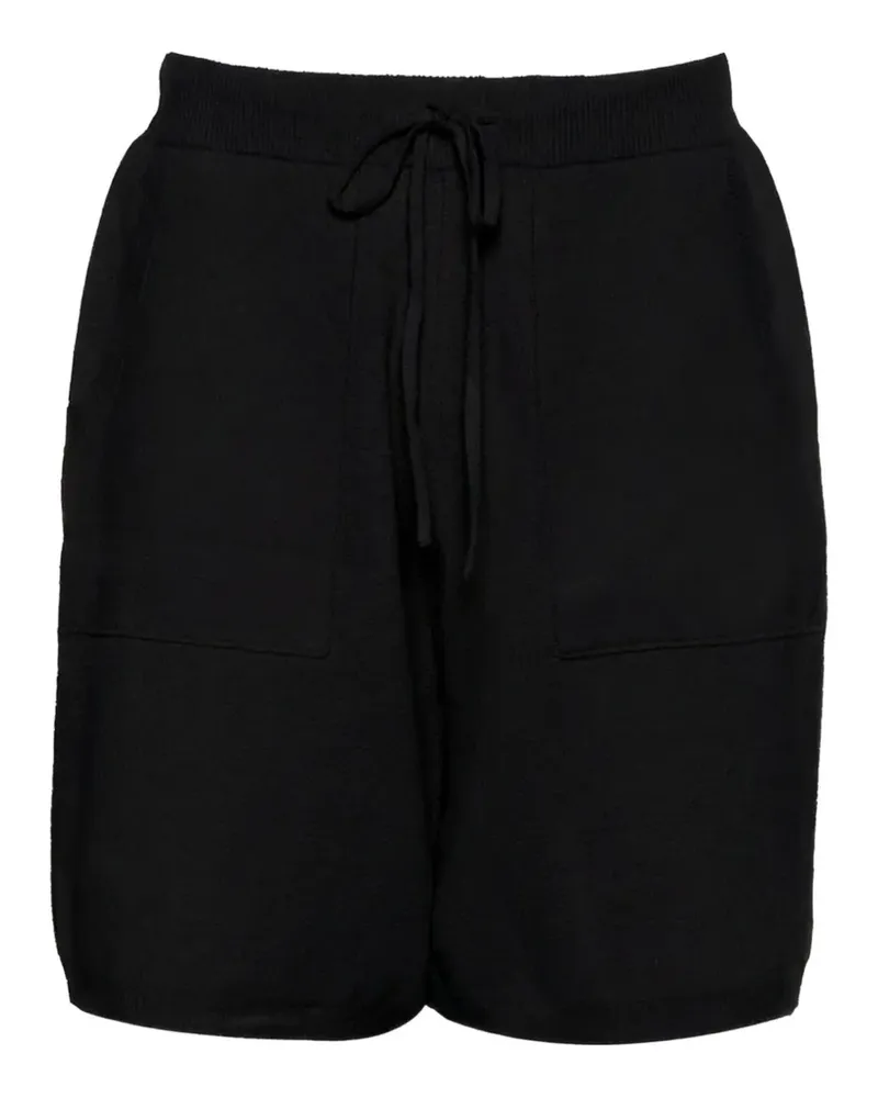 Low Brand drawstring-waistband patch-pocket shorts - Schwarz Schwarz