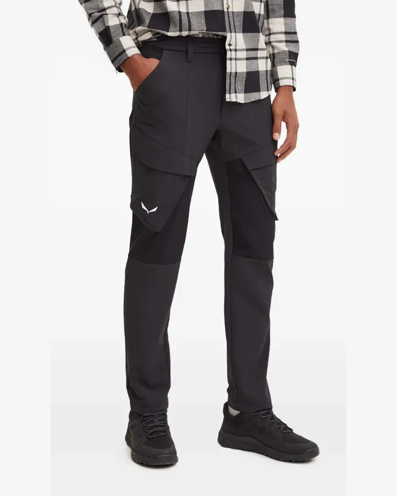 Salewa logo trousers - Schwarz Schwarz