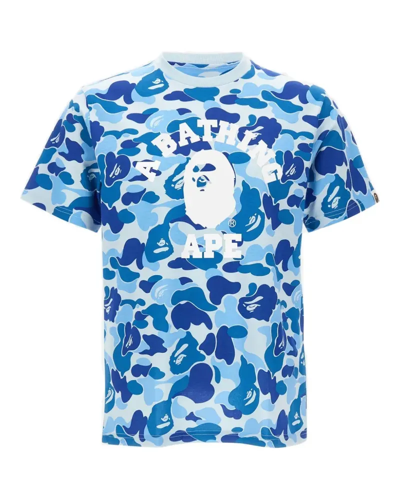 BAPE ABC Camo College T-Shirt - Blau Blau