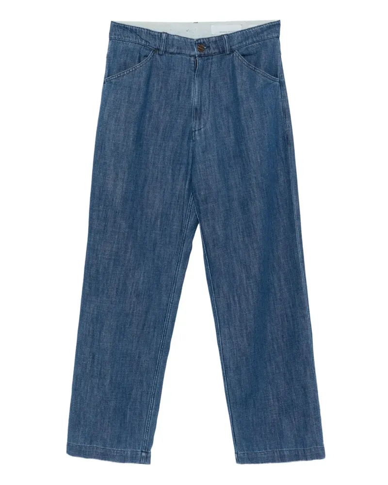 Original Vintage Style Hose mit Seitentaschen - Blau Blau