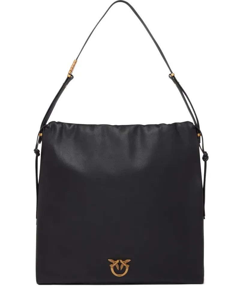 Pinko Love Birds Schultertasche - Schwarz Schwarz