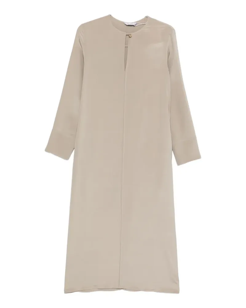 Max Mara keyhole-detail midi dress - Nude Nude