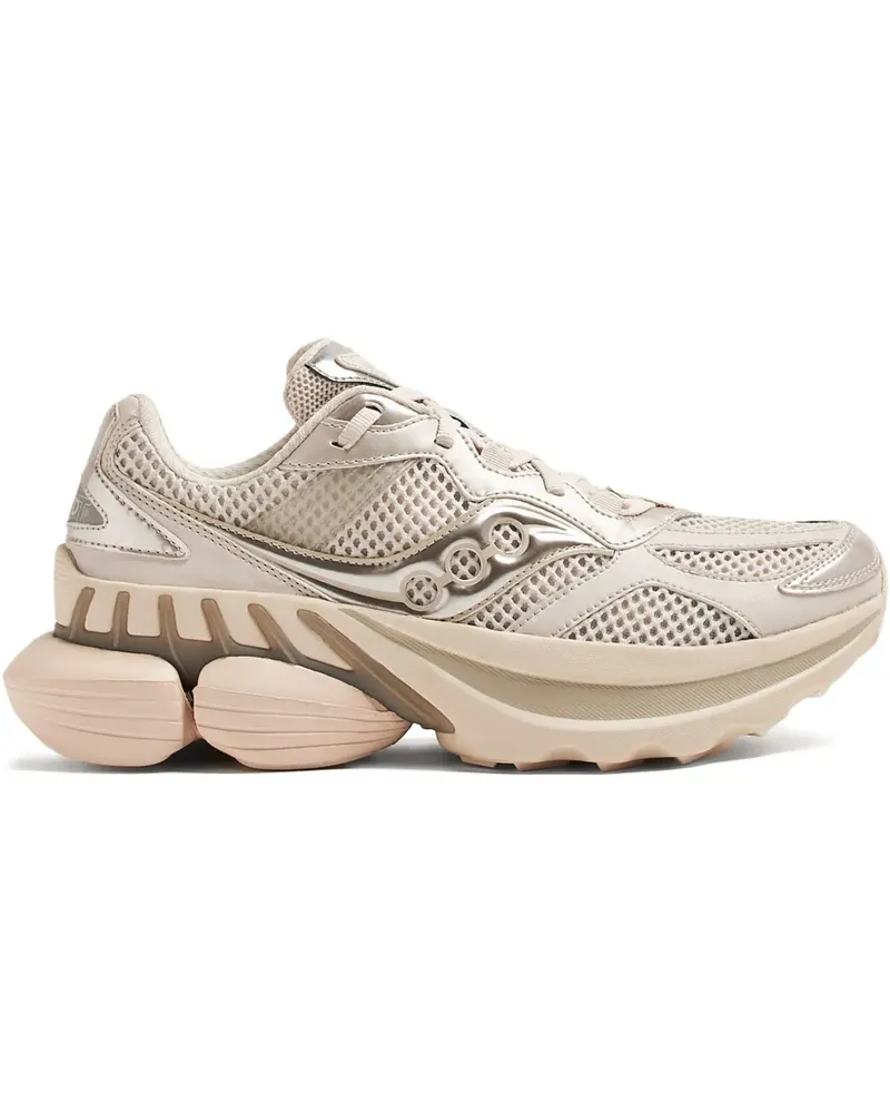 Saucony Plateau-Sneakers mit Mesh - Nude Nude