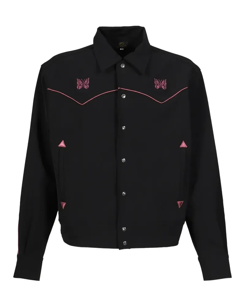 NEEDLES Hemdjacke mit Stickerei - Schwarz Schwarz