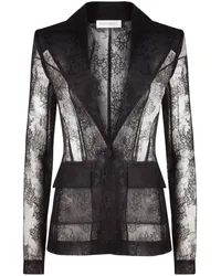 Nina Ricci Blazer mit Chantilly-Spitze Schwarz