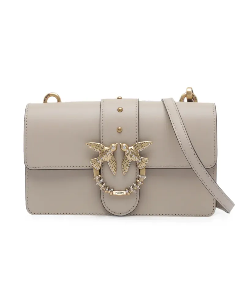 Pinko mini Love One New Buckle shoulder bag - Nude Nude