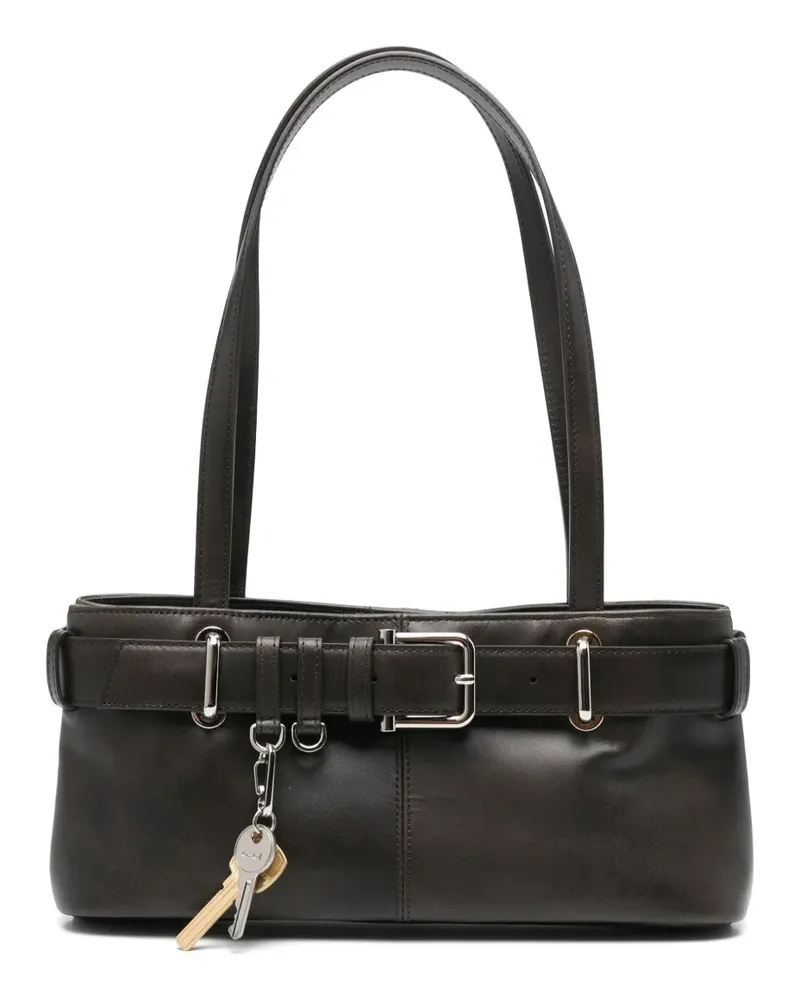 OSOI Mini Brocle Schultertasche - Braun Braun