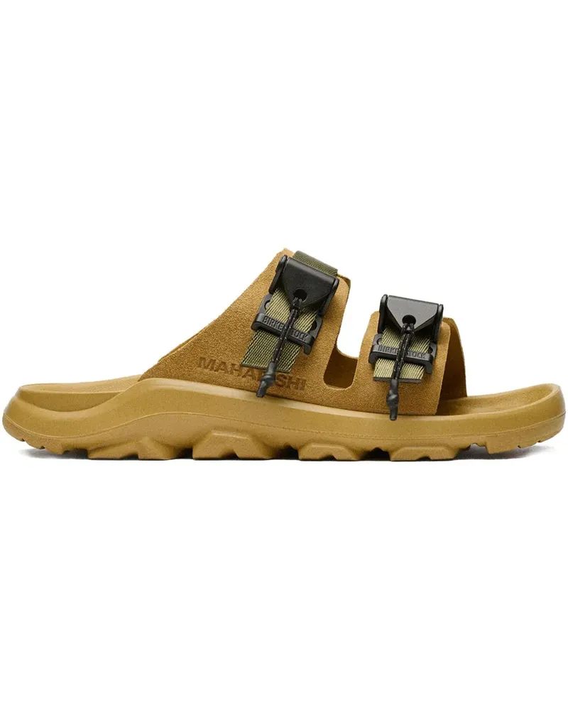 Birkenstock x Maharishi Mogami Pantoletten mit zwei Schnallen - Braun Braun