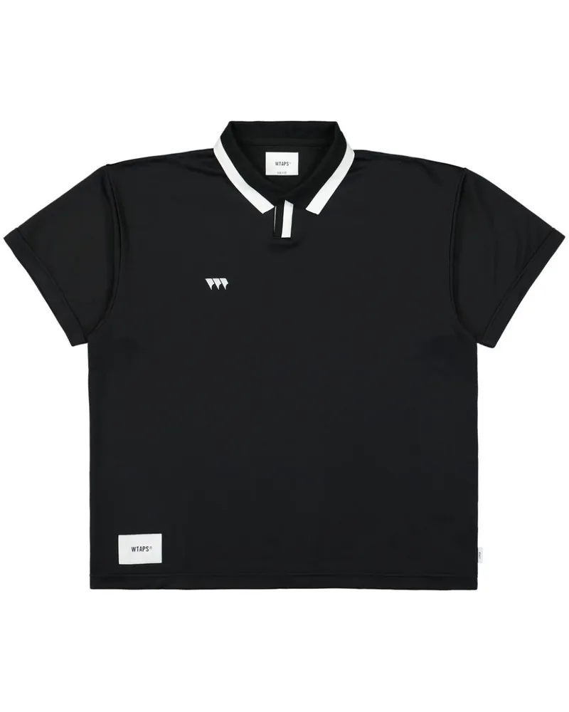 WTAPS Poloshirt mit Logo-Print - Schwarz Schwarz