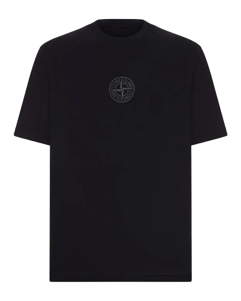 Stone Island logo-detail T-shirt - Schwarz Schwarz