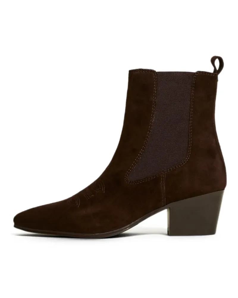Twin-Set suede ankle boots - Braun Braun