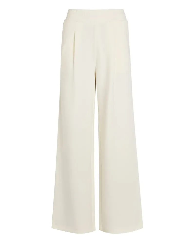Varley pleated-front palazzo pants - Nude Nude