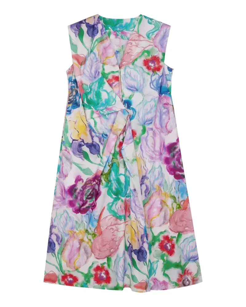 JNBY Gerüschtes Kleid mit Blumenprint - Weiß Weiß