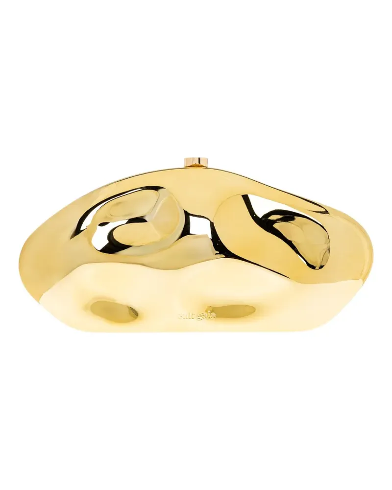 Cult Gaia Skulpturale Mini-Tasche im Metallic-Look - Gelb Gelb