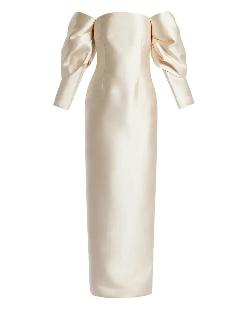 Solace London Schulterfreies Kleid - Nude Nude