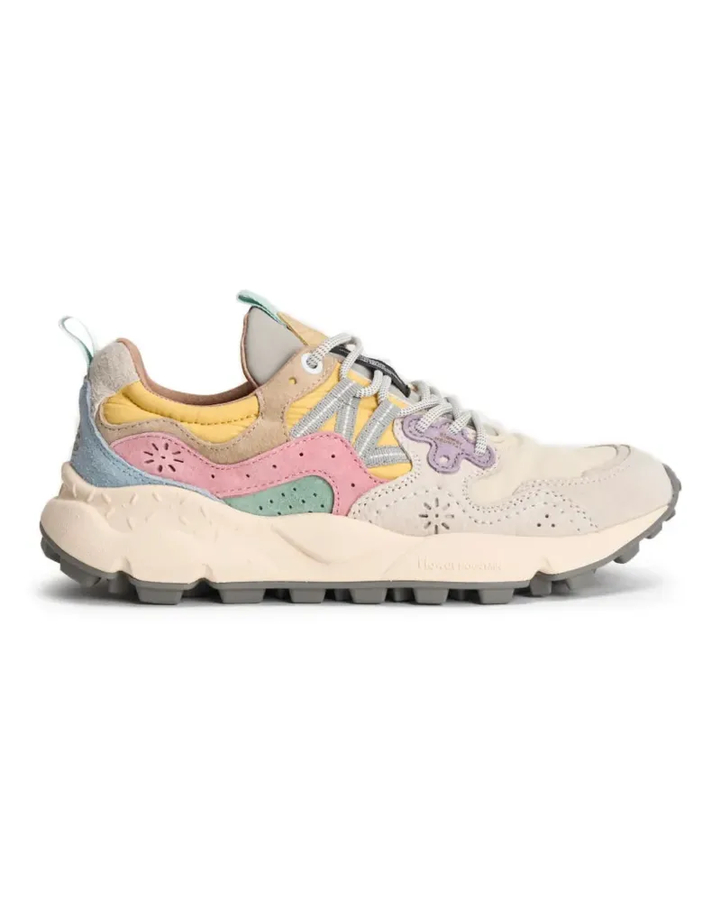 Flower MOUNTAIN Yamano 3 panelled sneakers - Nude Nude