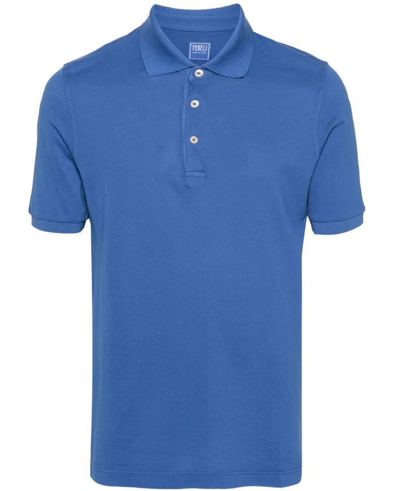 Fedeli Wind Poloshirt Blau