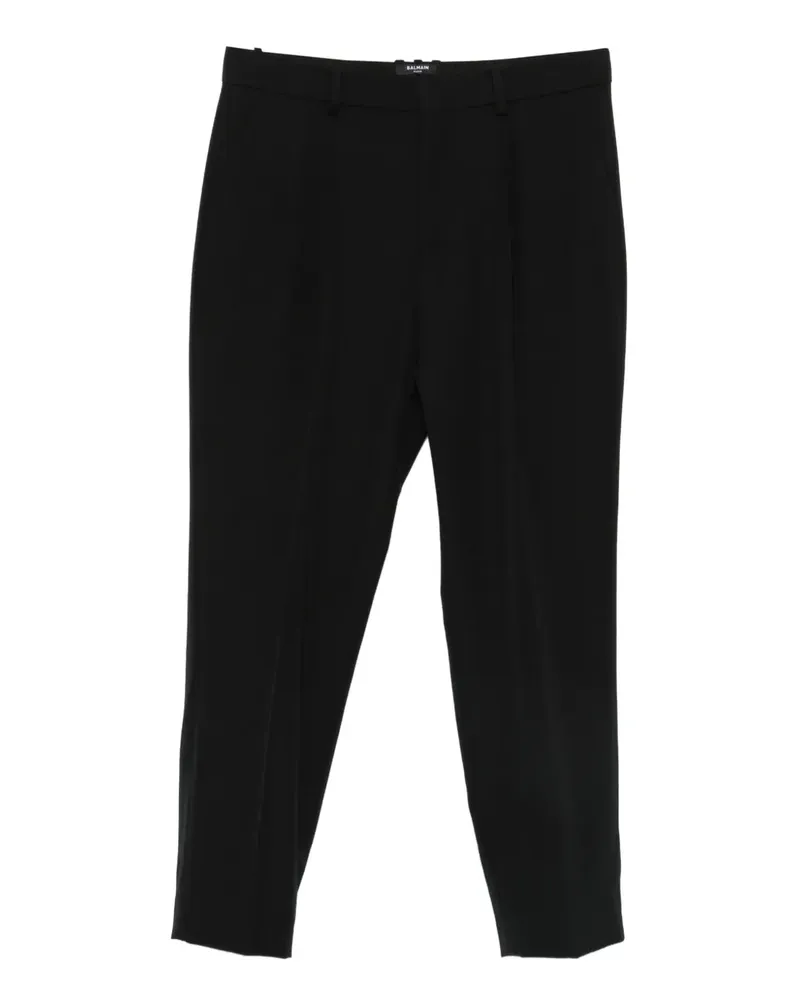 Balmain Plissierte Hose - Schwarz Schwarz