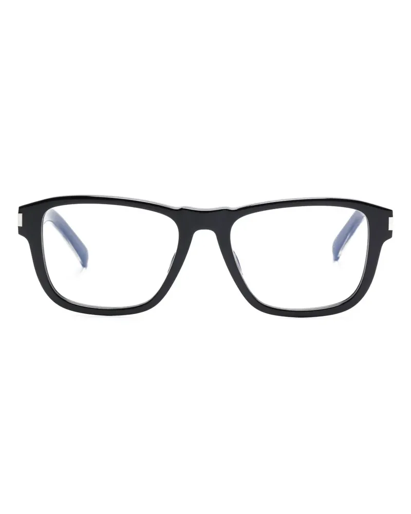Saint Laurent Brille mit eckigem Gestell - Schwarz Schwarz