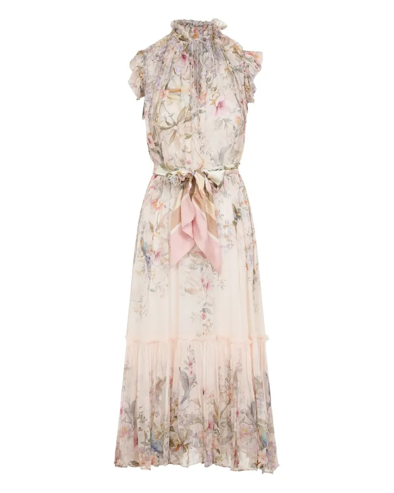 Zimmermann Rebellion midi dress - Nude Nude