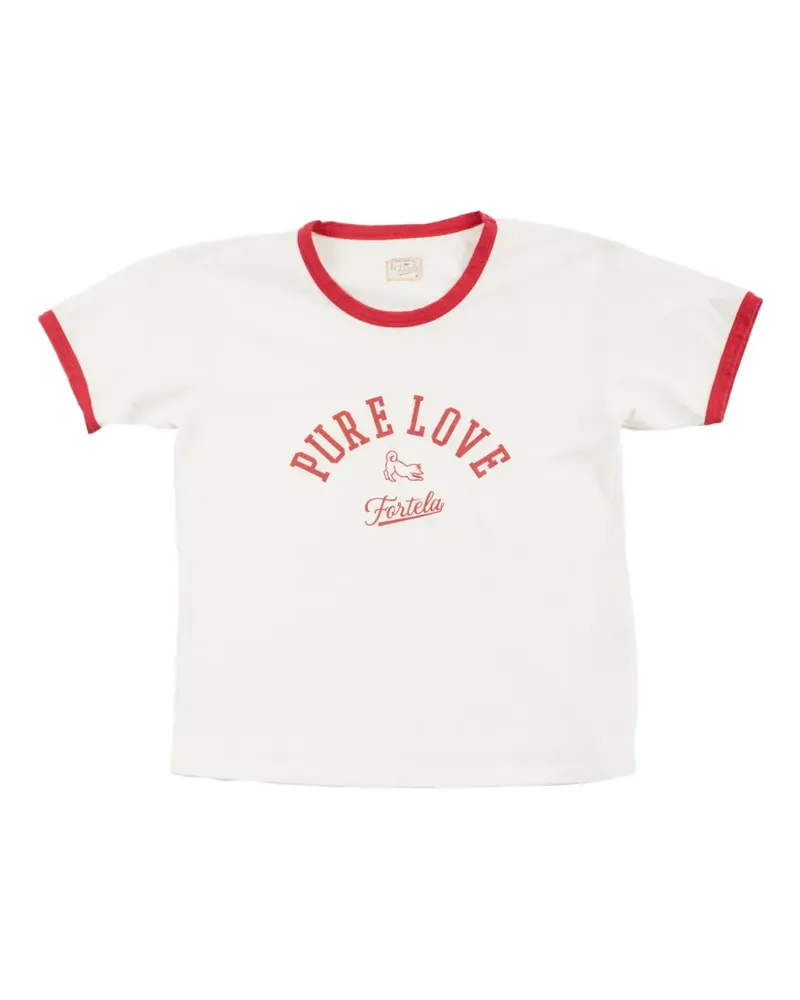 Fortela printed T-shirt - Weiß Weiß