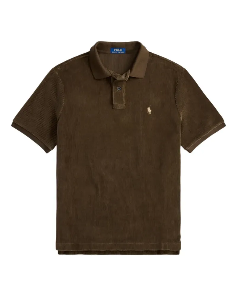 Ralph Lauren Classic Fit Poloshirt aus Cord - Braun Braun