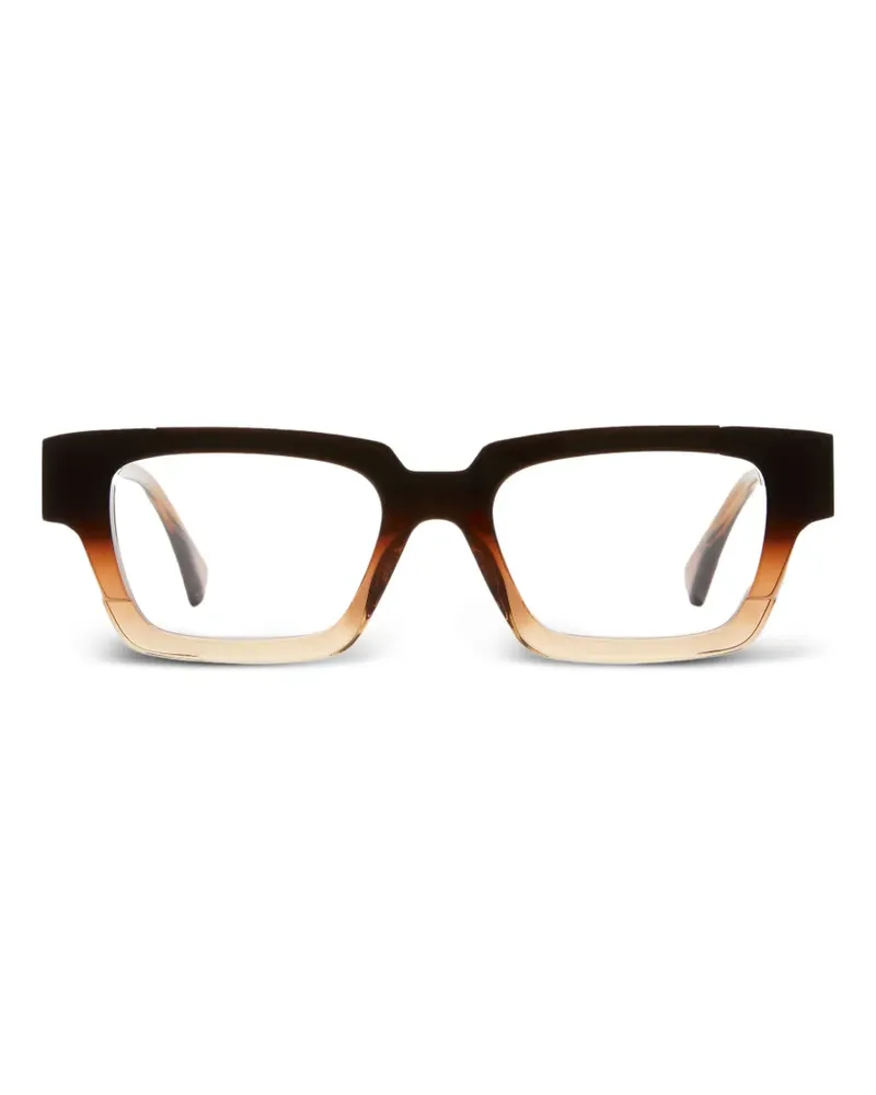 KUBORAUM Brille mit eckigem Gestell - Braun Braun