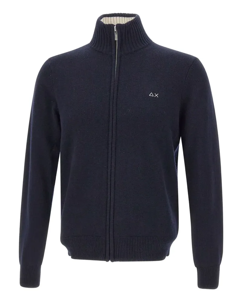Sun68 Cardigan mit Reißverschluss - Blau Blau