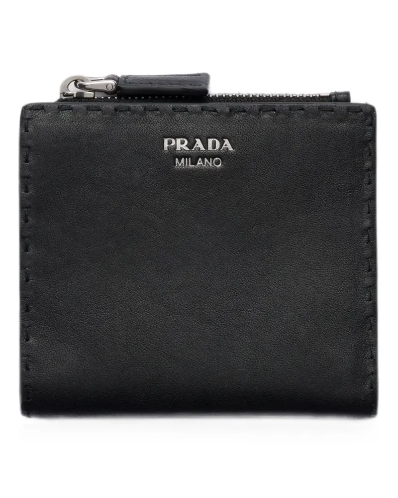 Prada small leather wallet - Schwarz Schwarz