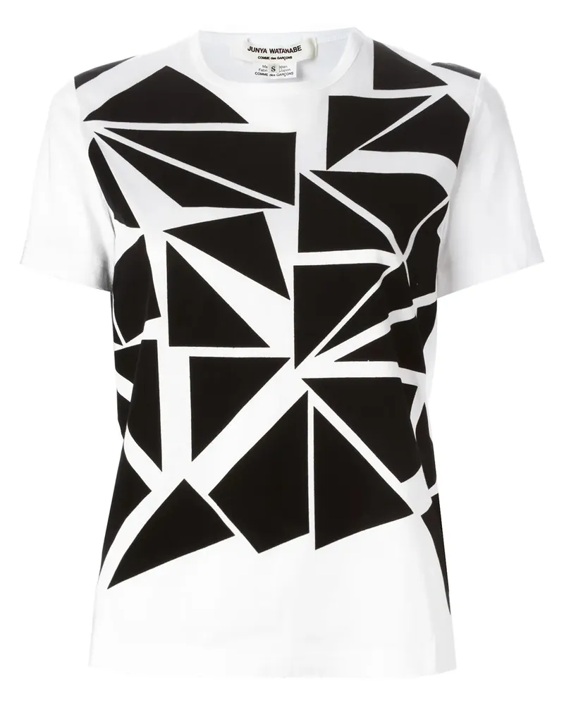Junya Watanabe T-Shirt mit Print - Weiß Weiß
