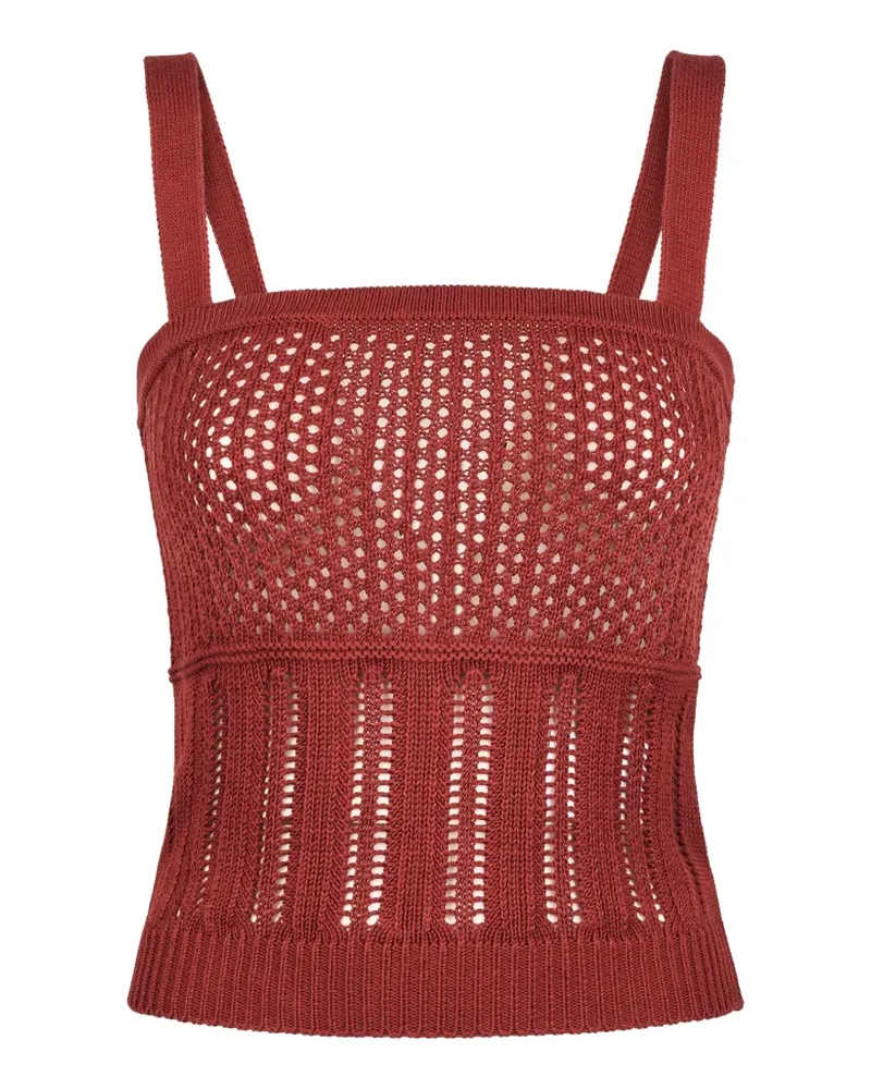 Max Mara sleeveless knitted top - Rot Rot