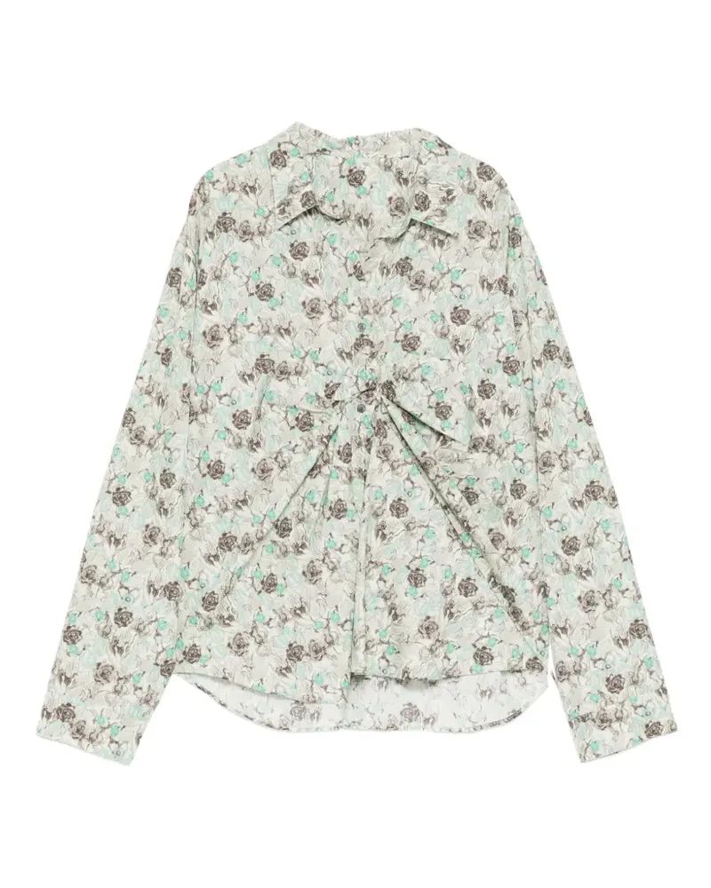 JNBY Bluse mit Blumen-Print - Grün Grün