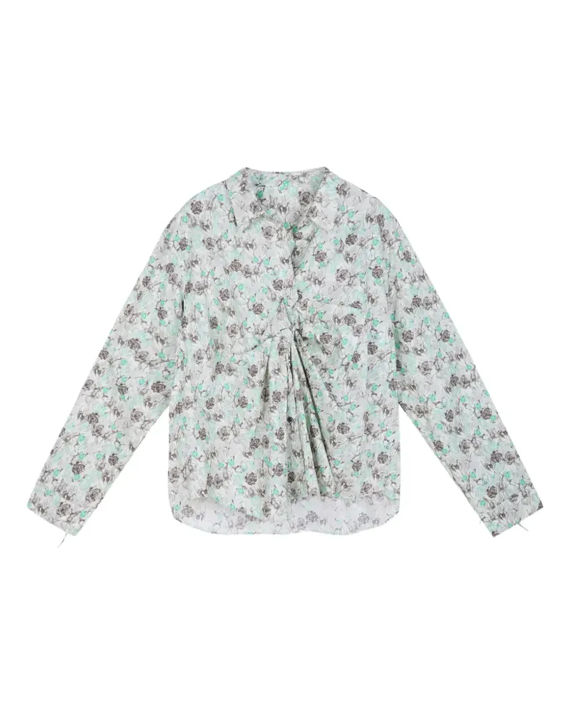 JNBY Bluse mit Blumen-Print - Grün Grün