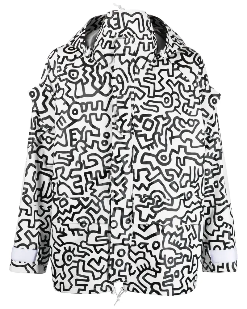 Junya Watanabe x Keith Haring Jacke mit Print - Weiß Weiß