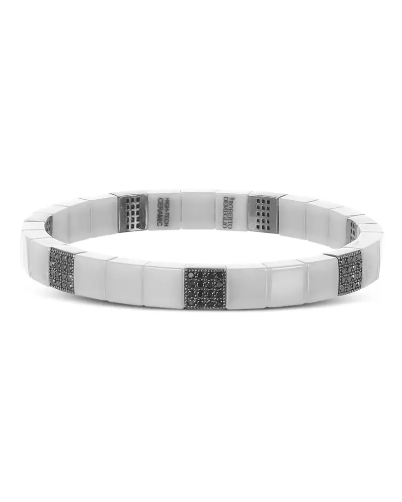 Roberto Demeglio 18K white gold diamond Station bracelet - Silber Silber