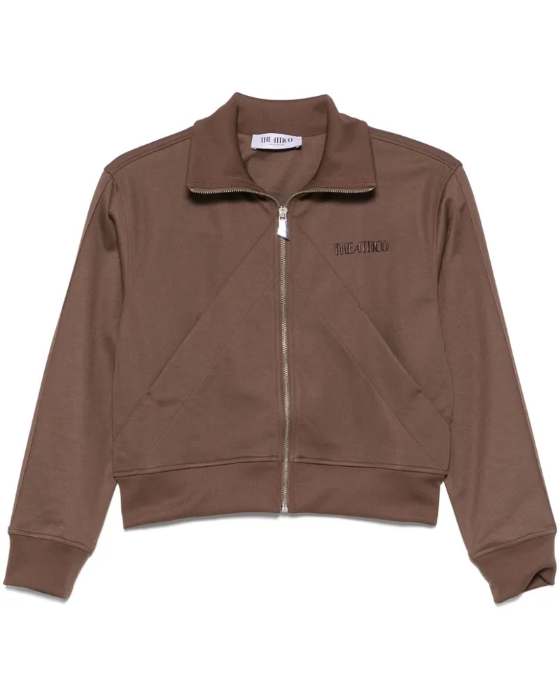 ATTICO Sweatshirt mit Logo-Applikation - Braun Braun