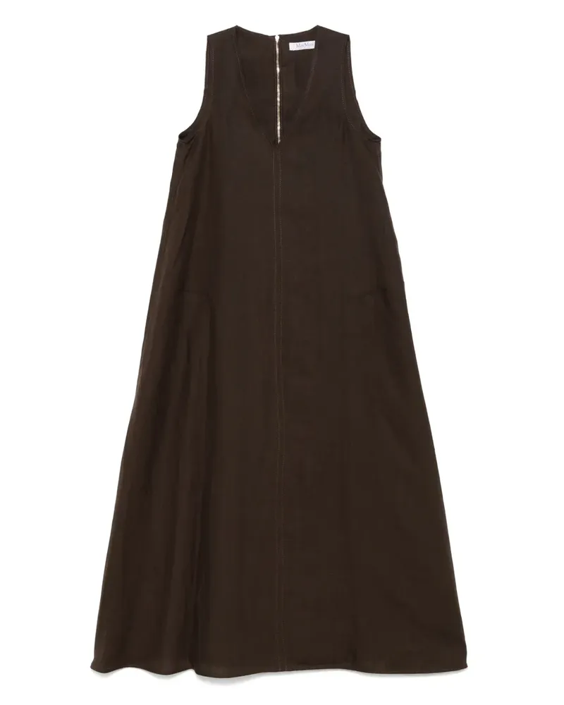 Max Mara Simeone Midikleid - Braun Braun