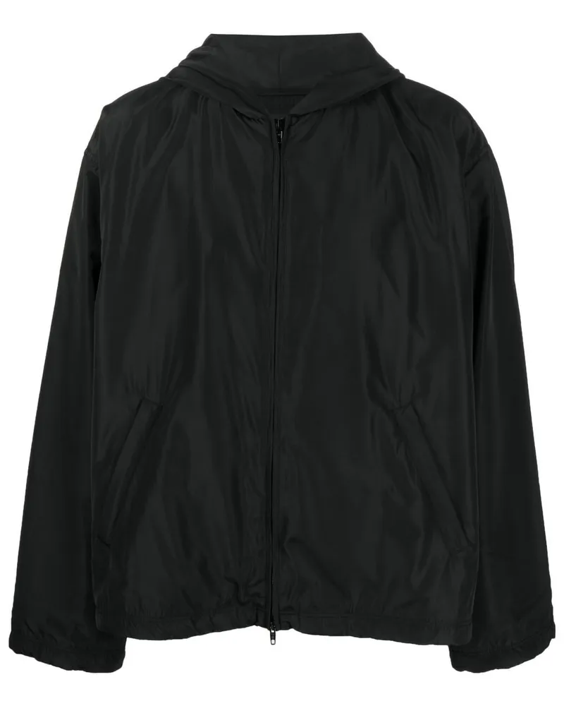 Balenciaga Windbreaker mit Logo-Print - Schwarz Schwarz