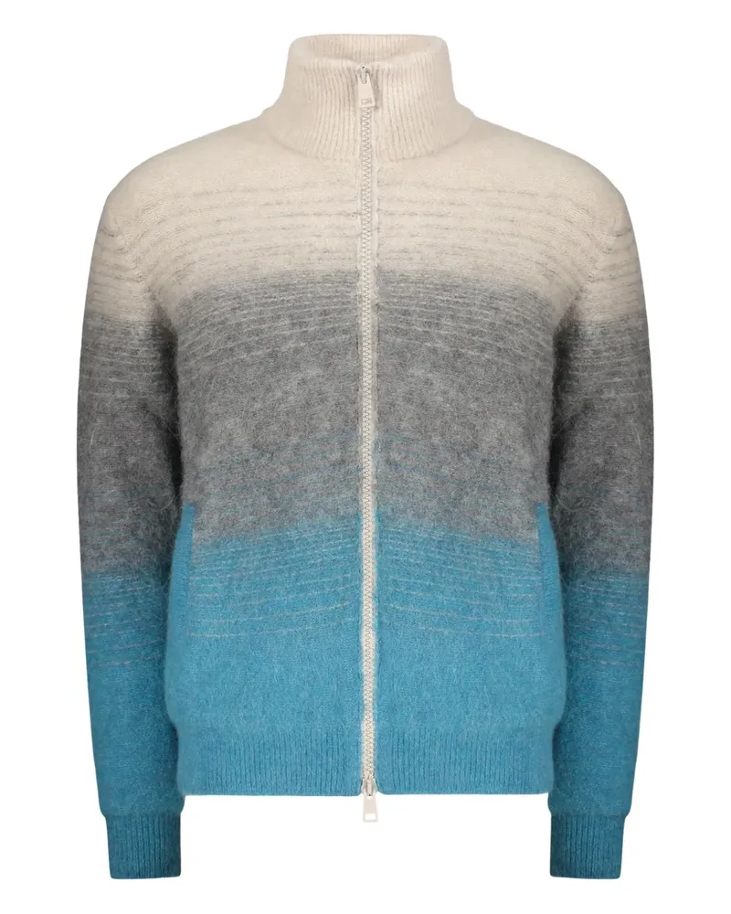 Herno high-neck cardigan - Blau Blau
