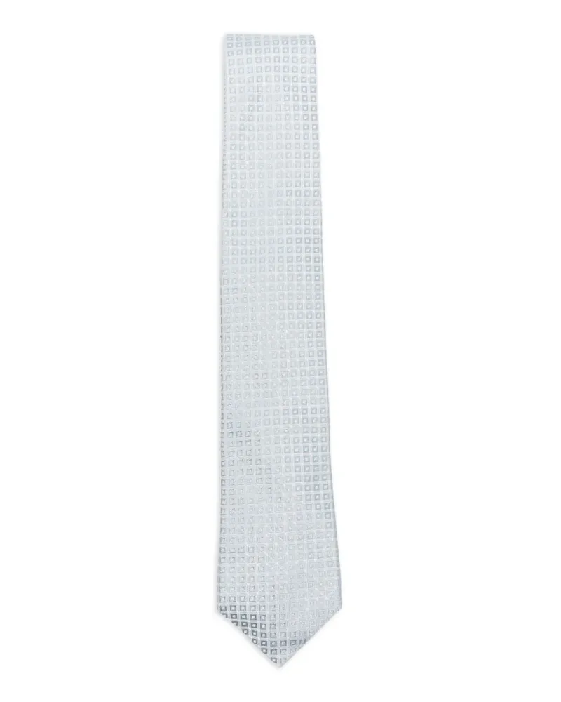 Dell'oglio Martin Krawatte aus Jacquard mit geometrischem Muster - Blau Blau