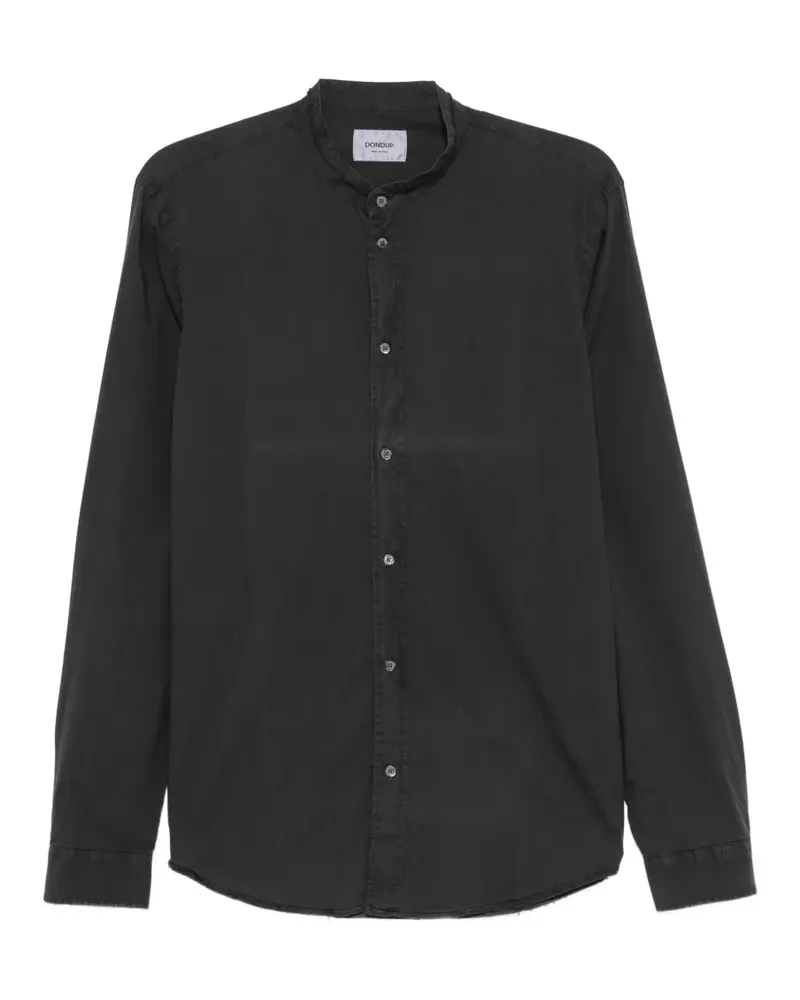 Dondup mandarin-collar long-sleeve shirt - Schwarz Schwarz