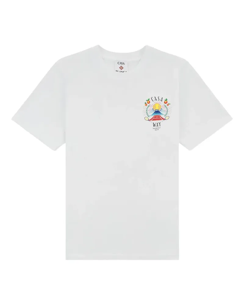 Casablanca Paris Casa Way Mountain short-sleeve T-shirt - Weiß Weiß