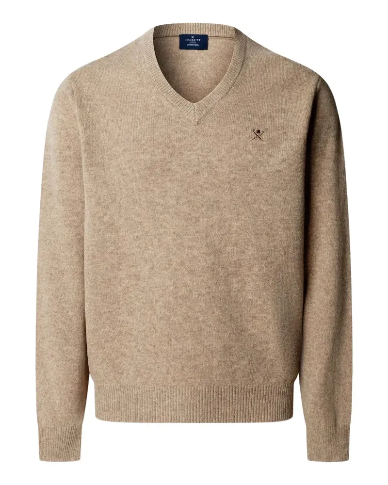 Hackett Pullover mit V-Ausschnitt - Nude Nude