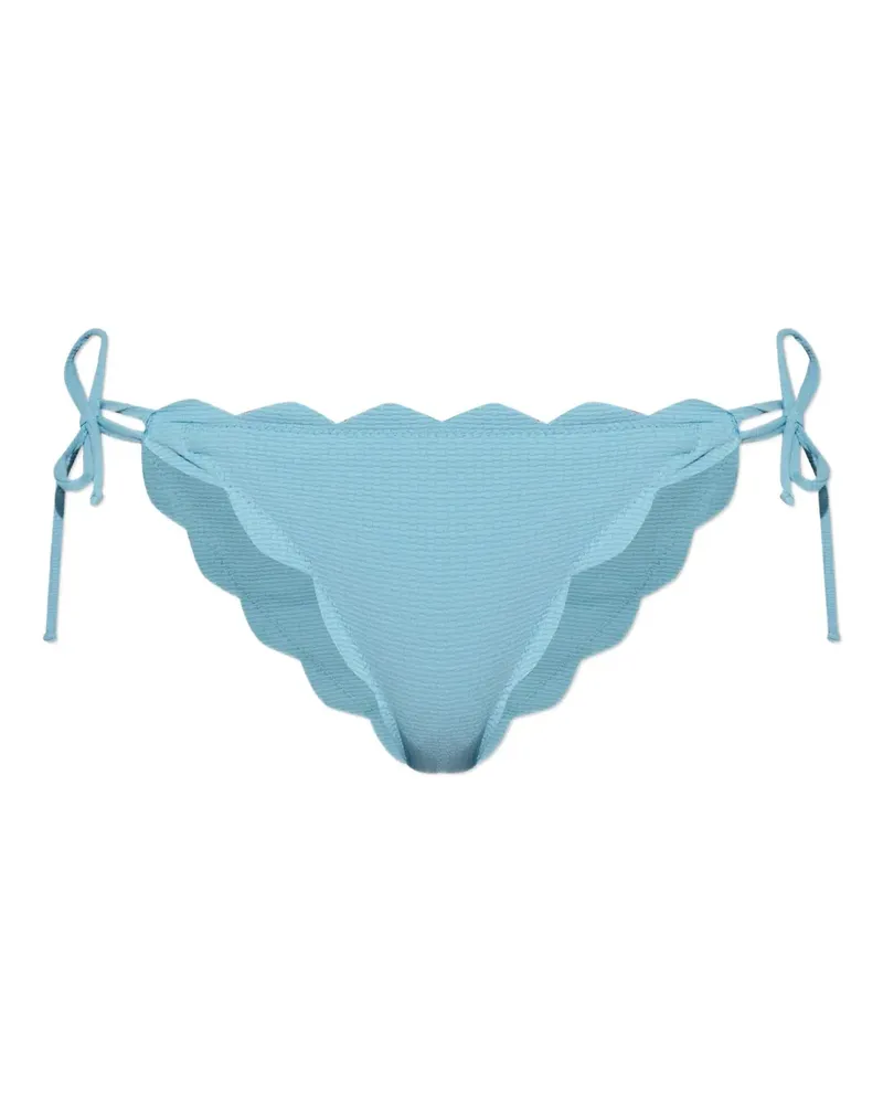 Marysia Bikinihöschen mit Wellenkanten - Blau Blau